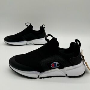 Champion Shoes, Men, Size 10, Men’s Shoes Black RF-R Lite Slip on Sneakers.